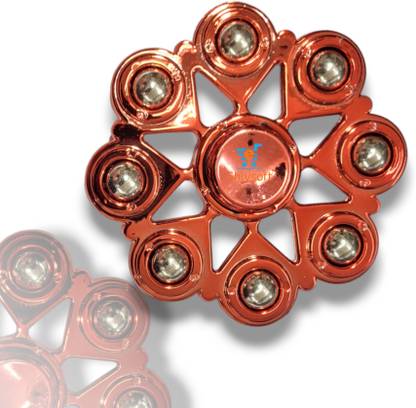 Shivsoft Mettalic 8 Goli Big Size Red Fidget Puzzle Ball Bearing Spinner
