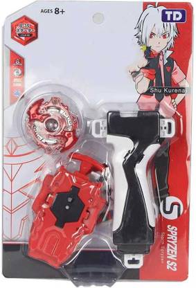 toyeez Burst B-35 Starter Storm Spriggan Spinning Top with Launcher and Grip Set