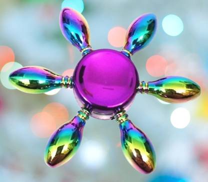 Bestie Toys Fidget Rainbow Modern Futuristic Metal Finger