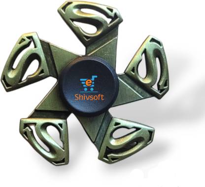 Shivsoft Super 5 Star Logo Fidget Spinner Metal