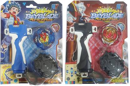 AZAD57 Beyblade Bust Cho Z God Valtryek B-127 and Revive Phoenix B-117 Spinning Combo