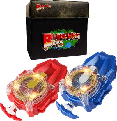BLADEKING BEYS Sparking Launcher Pack of 2(Red+Blue) + Toy Storage Box