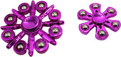 neoinsta shopping 2pc combo metal fidget spinners 8 sided pink and 6 sided pink toy Design-2