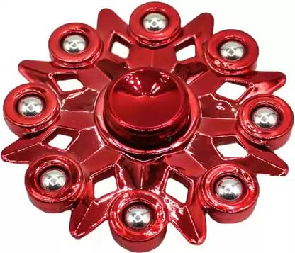 ParshvGroups Metal Spinner, Fidget Spinner, Red Color (Pack of 1)