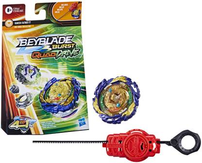 BEYBLADE Burst QuadDrive Vanish Fafnir F7 Spinning Top Starter Pack Toy with Launcher