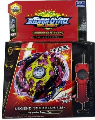 RAGVEE Beyblade Legend Spryzen B-86 Attack Starter Spinning Top with Handle Launcher