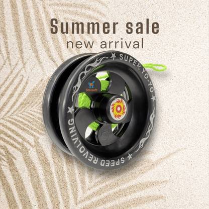 Shivsoft Plastic Figid High Speed Yoyo toy with Bearing for kids Black- -267575