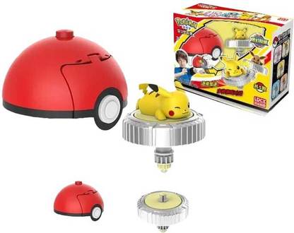 The Simplifiers Pok e mon Throw 'N' Pop Great Ball Spinning Top(Pikachu & Poke Ball)