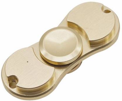 worten Dual Metal Fidget Bi-Spinner Ultra Speed Hand Spin Toy Golden -01