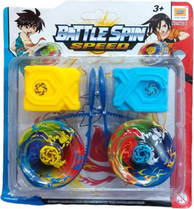 SA Sports 2 in 1 Metal Beyblade Toy Set Speed Top Spinning Beyblades (2 Blade)