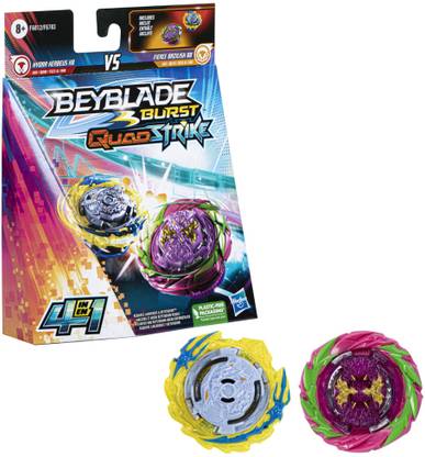 BEYBLADE Burst QuadStrike Fierce Bazilisk B8 and Hydra Kerbeus K8 Dual Pack, Toy for kids