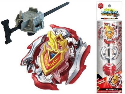 Bestie Toys Beyblade Beast Gyro Battle Top B-105 Bey Beast Zet Achilles 11XT Balance Stater Beyblade Set With Launcher (Multicolor)