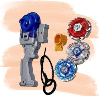 Toytrends NM Toys Beyblade Toy 3 Pcs Set with Launcher Set for Kids