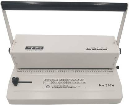 Momad Spiral Binding Machine A4 / 14-16 Sheets of 70 GSM & 40 Holes Heavy Duty Machine Manual Ring Binder