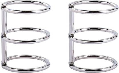 R H lifestyle 2pcs 3 Ring Silver Metal Loose Leaf Book Binder Rings Rose Gold OS4571 Manual Ring Binder