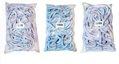 Kosh Spiral Binding Ring White Size 8mm, 10mm, 12mm, (Pack of 3 Packet) Manual Ring Binder