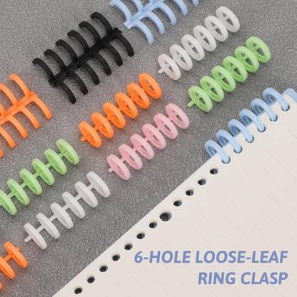 Hofason 10 Pcs Binding Rings Comb Binding Spines Coil Binding Machine Plastic Spiral Manual Comb Binder