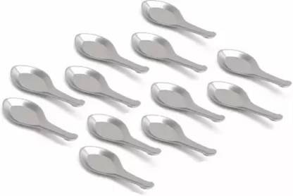 Filsfa 6Piece Stainless Steel Set for Tea, Coffee, Sugar, Condiments & Spices Disposable Stainless Steel Table Spoon Set