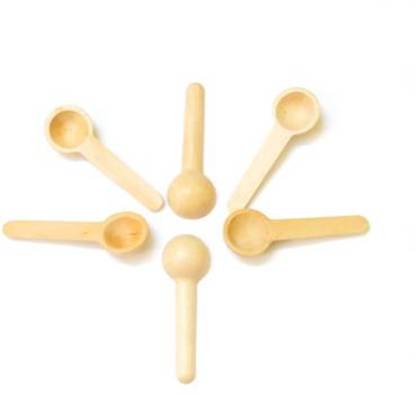 Breyers Masala Spoons Set for for Small Containers/Kitchen Disposable Wooden Tea Spoon, Sugar Spoon Set