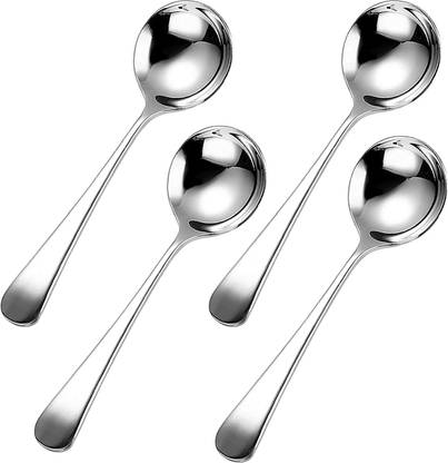 Convay soup sppon set 4 Stainless Steel Soup Spoon, Serving Spoon Set