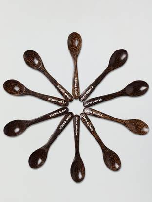 BSKING MART Palm Wooden Tea Spoon Wooden Tea Spoon Set