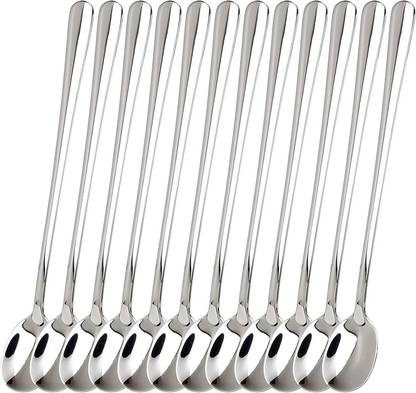 Convay 12 set Stainless Steel Mixing Stirring Spoon Disposable Stainless Steel Ice-cream Spoon Set