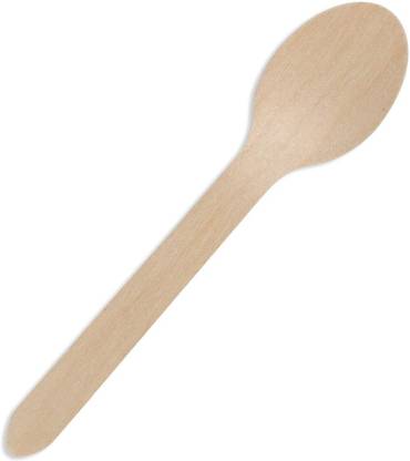 Gescirr BSpoon Disposable Wooden Table Spoon