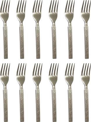 Fuchan Fork 12 pieces Spoon dinner set Steel Salad Spoon, Table Spoon Set