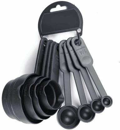 Rudrisha Baking Measurement Measuring Cups And Spoons Set 8 Pcs Plastic Measuring Spoon Set Plastic Measuring Spoon