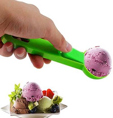 DIGSMORDEN Ice Cream Scoop, Ice Cream Serving Scooper and Spoon Plastic Ice-cream Spoon