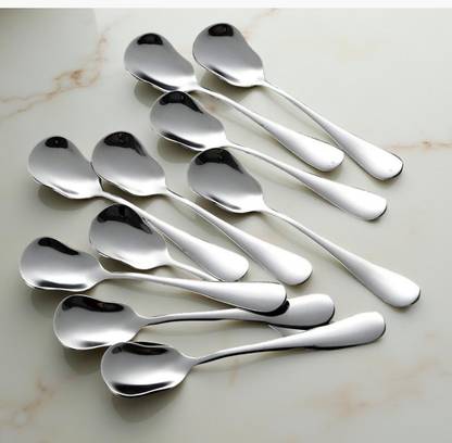 Fanqew 10 Stainless Steel Ice-cream Spoon Set