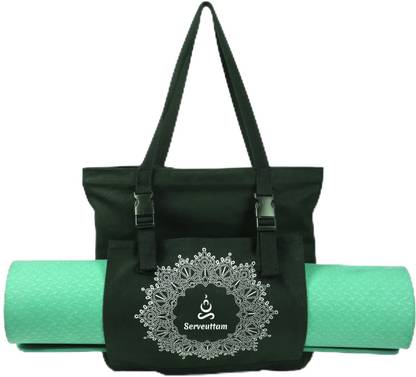 SERVEUTTAM Yoga Mat Bag for Women Carrier with Large Size Pocket Fit Most Size Mats