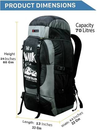 Swanky Rucksack Backpack Luggage for Travel Hiking Bags Camping Women Men Bag Trekking