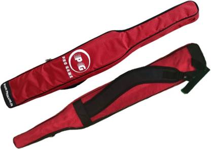 प्रो गेम Red Premium Polyster Tetron Waterproof Full Size Length Bat Cover with Zipper