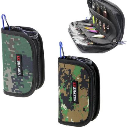 Lyla Fishing Spoon Bag Hook Lure Baits Storage Waist Bag Water-resistant Color A