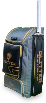 Glitter Cricket Kit Bag ATOM gray with Password