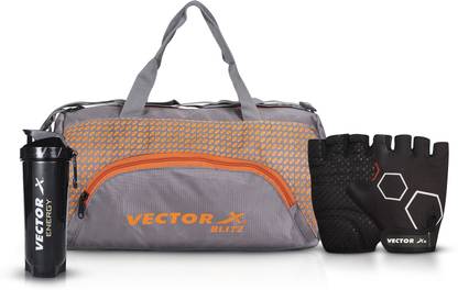VECTOR X Blitz Multipurpose Gym Bag With Shaker & Gloves