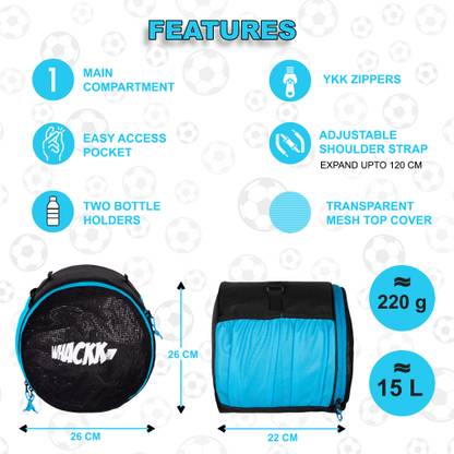 WHACKK Kick Soccer/Football/Basketball/Volleyball/Throwball kit Bag