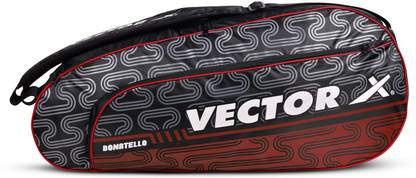 VECTOR X Donatello Water Resistant 5 Compartment Badminton Bag with Padded Shoulder Strap