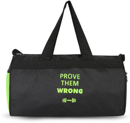proera Black Prove Them Wrong Gym Bag (Black, Sling Bag)