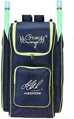 Grow wings Black Light Weight Cricket Kit Bag Double Bat Pocket Bag
