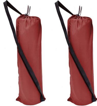 HouseOfCommon Luxury2RedStchbl_1Dori Lock Exercise yoga Mat Cover Bag ONLY with Broad Strap