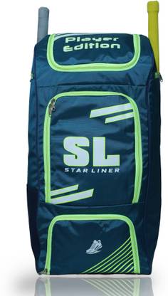 SL STAR LINER Player edition - Duffle Wheels Cricket kit Bag with Two Bat Pocket
