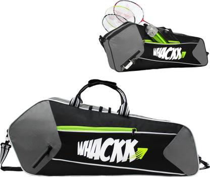 WHACKK BreakPoint Tennis Badminton Squash Kit Bag/Tennis-4 Badminton-8