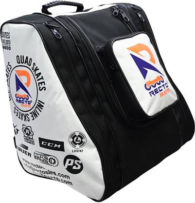 Recto Skate Professional Inline and Ice Skate Bag (White)