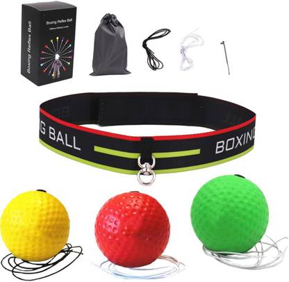 Lyla Boxing Head Band Fight Ball Training Reflex Speed Punch Exercise 3 Balls