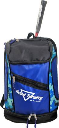 HeadTurners Pro Badminton Kitbag Backpack Style Blue Camo/Black
