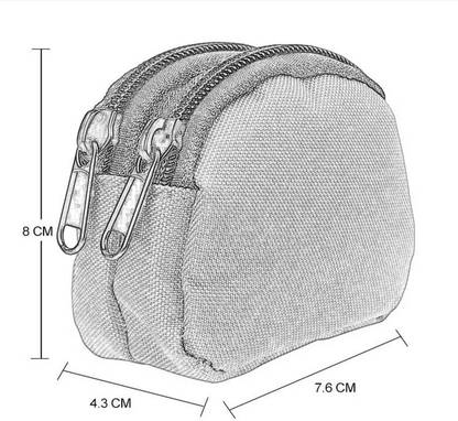 Lyla Coin Purse with Belt Loop Double Layer Waterproof Multifunctional Coin Pouch Jun