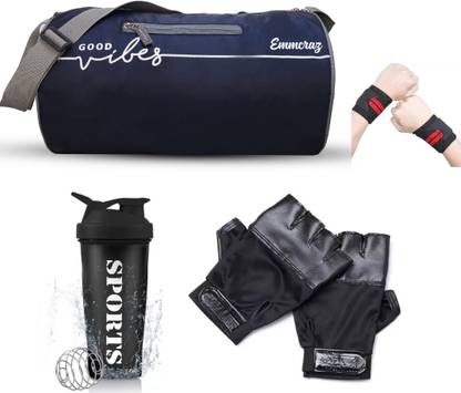 EMMCRAZ Stylish Polyester gym bag 4in1 combo kit bag