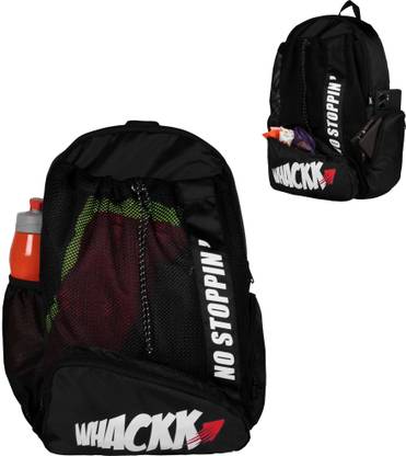 WHACKK Dolphin black 20L Unisex Dry Wet Pocket Beach Swimming water sports Bag Backpack